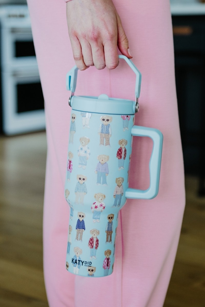 Fall Bears Wholesale 38 Oz Tumbler with Lid Handle Fall Bears Wholesale 38 Oz Tumbler with Lid Handle