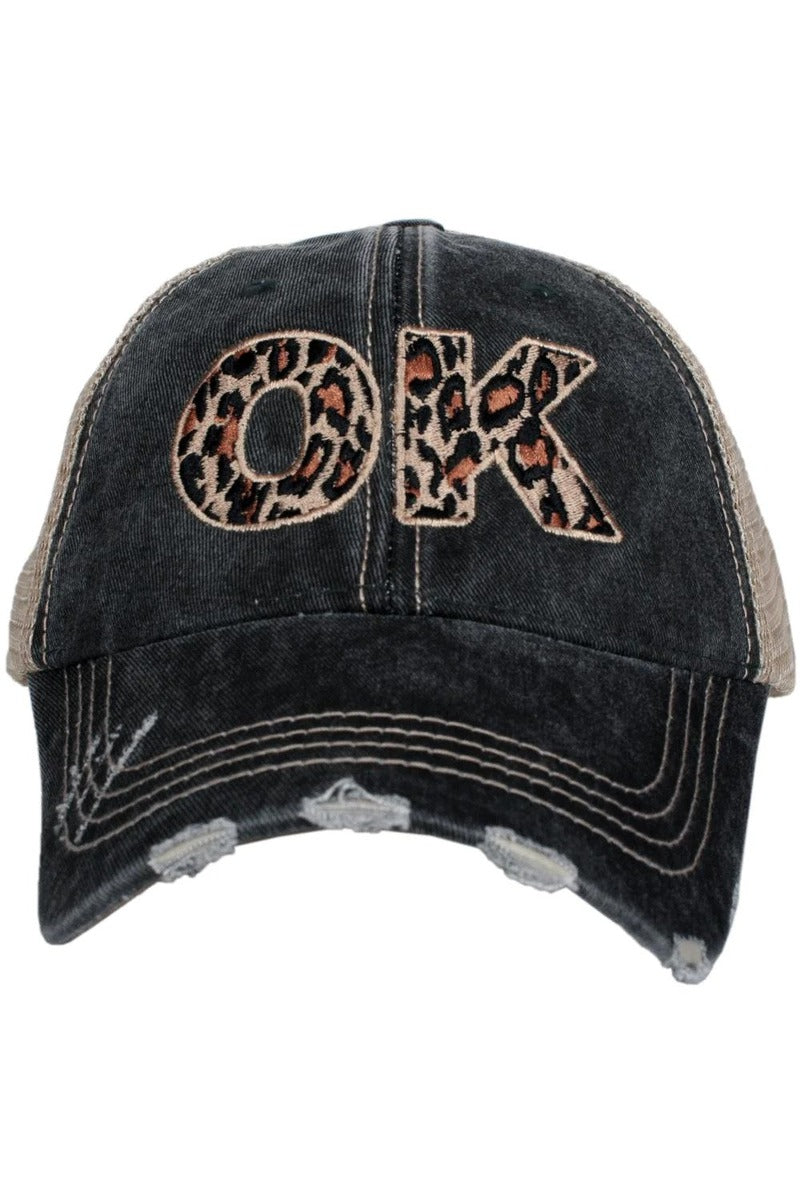 OK Oklahoma Leopard State Wholesale Hat OK Oklahoma Leopard State Wholesale Hat