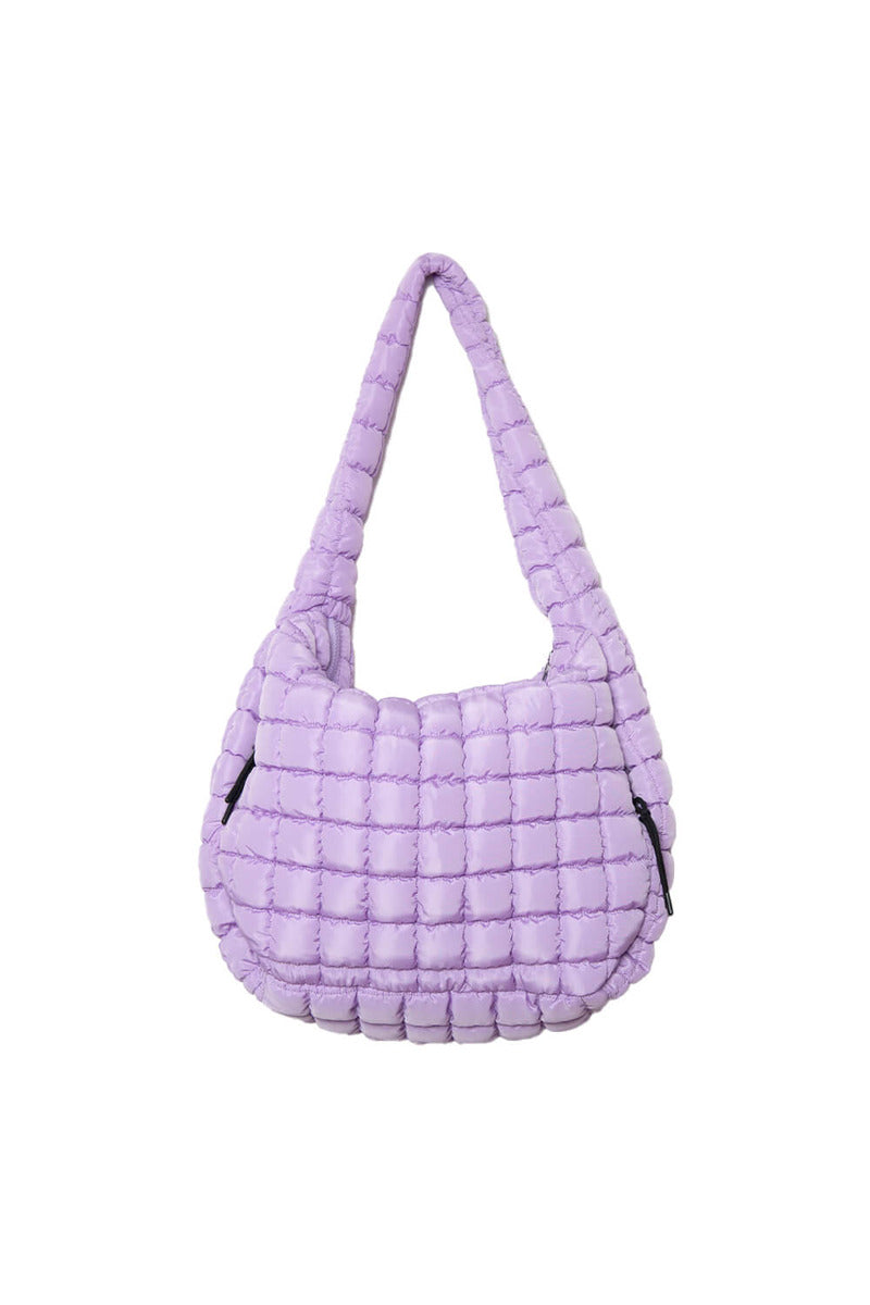 Light Purple Wholesale Oversized Quilted Hobo Tote Bag Light Purple Wholesale Oversized Quilted Hobo Tote Bag