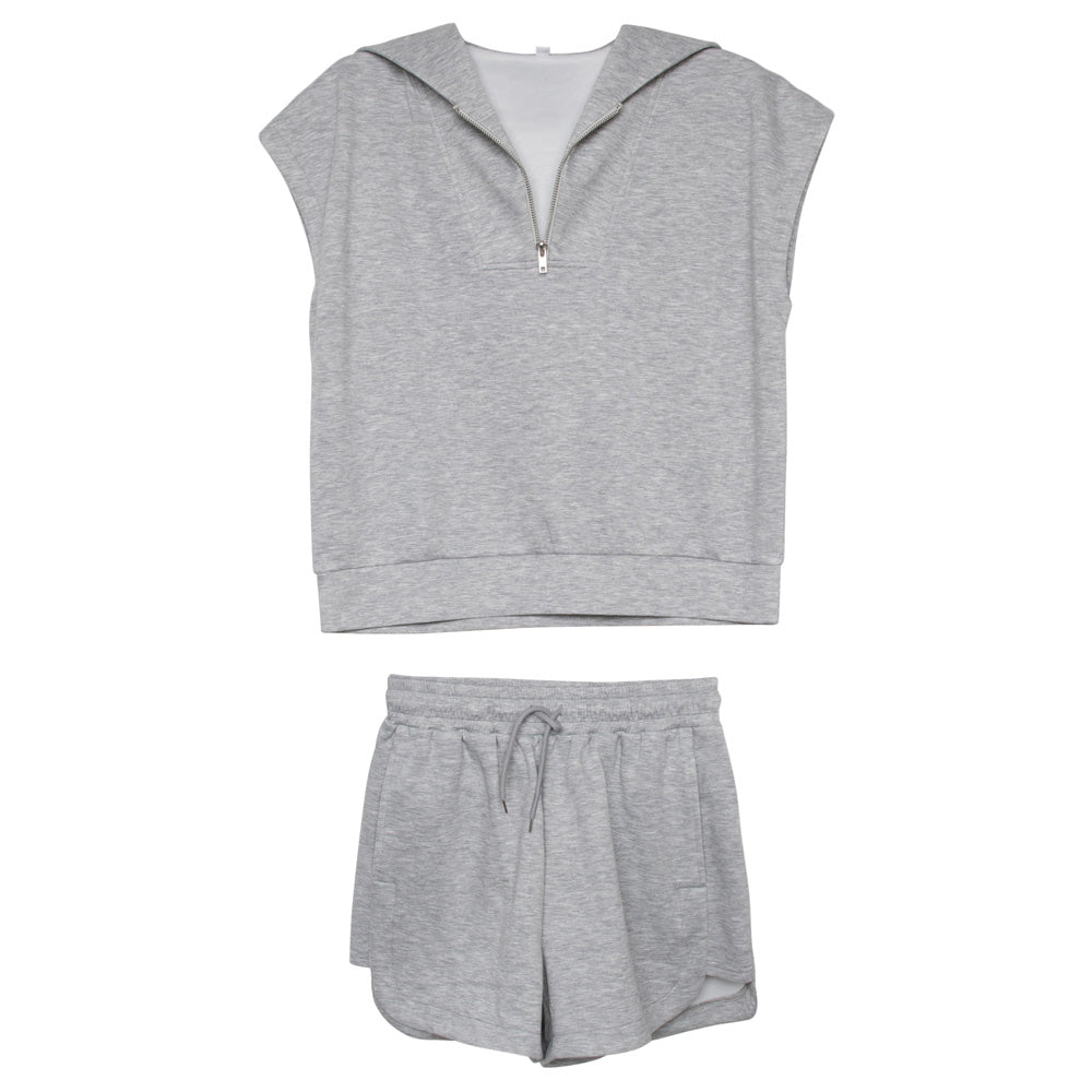 Gray Wholesale Scuba Two Piece Set Gray Wholesale Scuba Two Piece Set