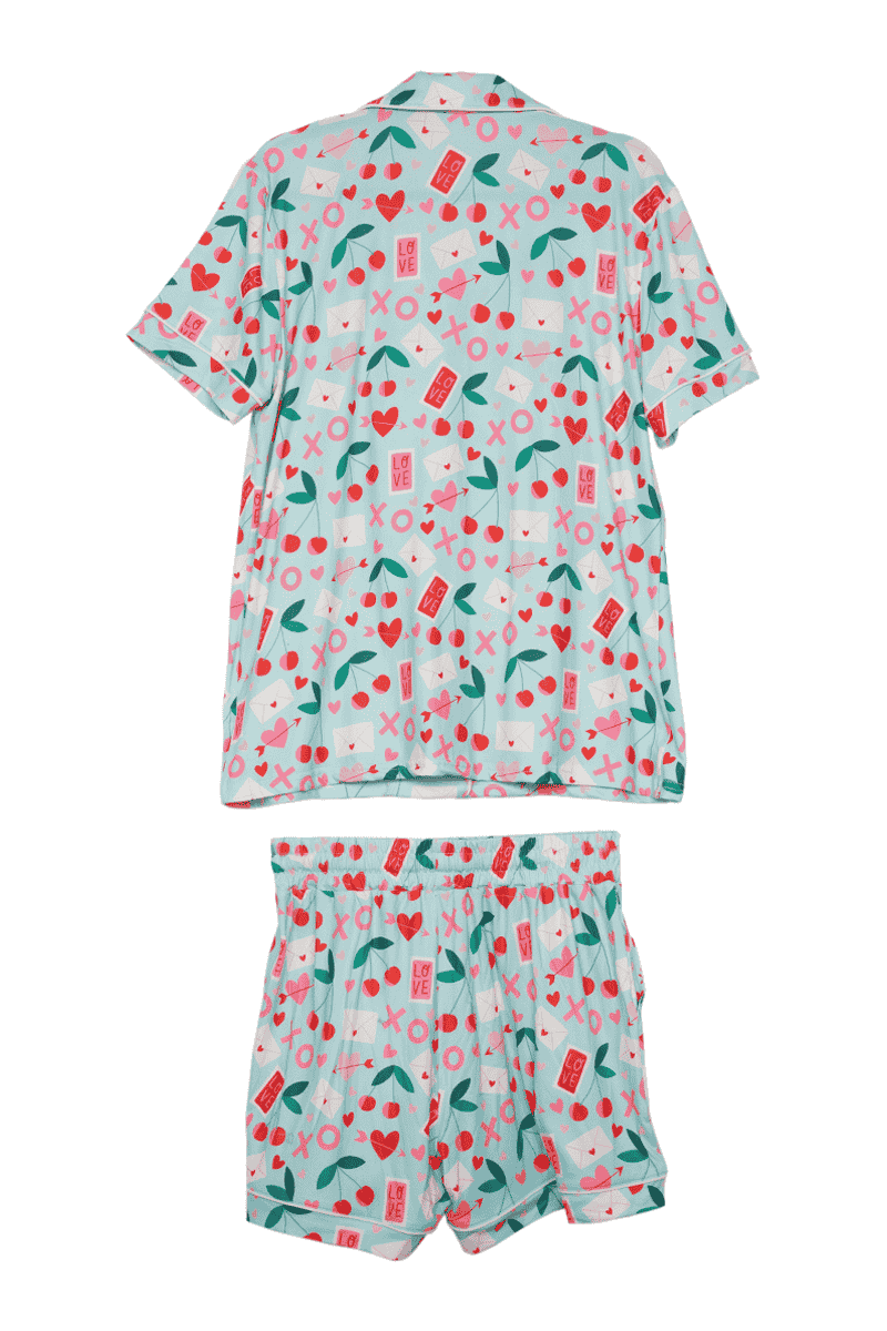 XO Cherries Wholesale Valentine's Pajamas Women XO Cherries Wholesale Valentine's Pajamas Women