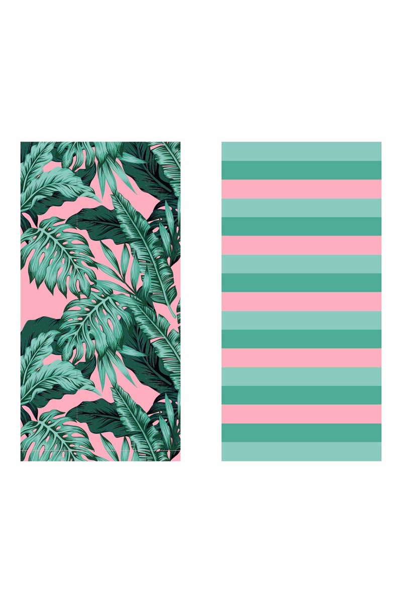 Tropical Leaves Quick Dry Towel for Beach Tropical Leaves Quick Dry Towel for Beach