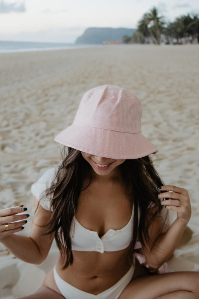 Light Pink Corded Wholesale Bucket Hat Light Pink Corded Wholesale Bucket Hat