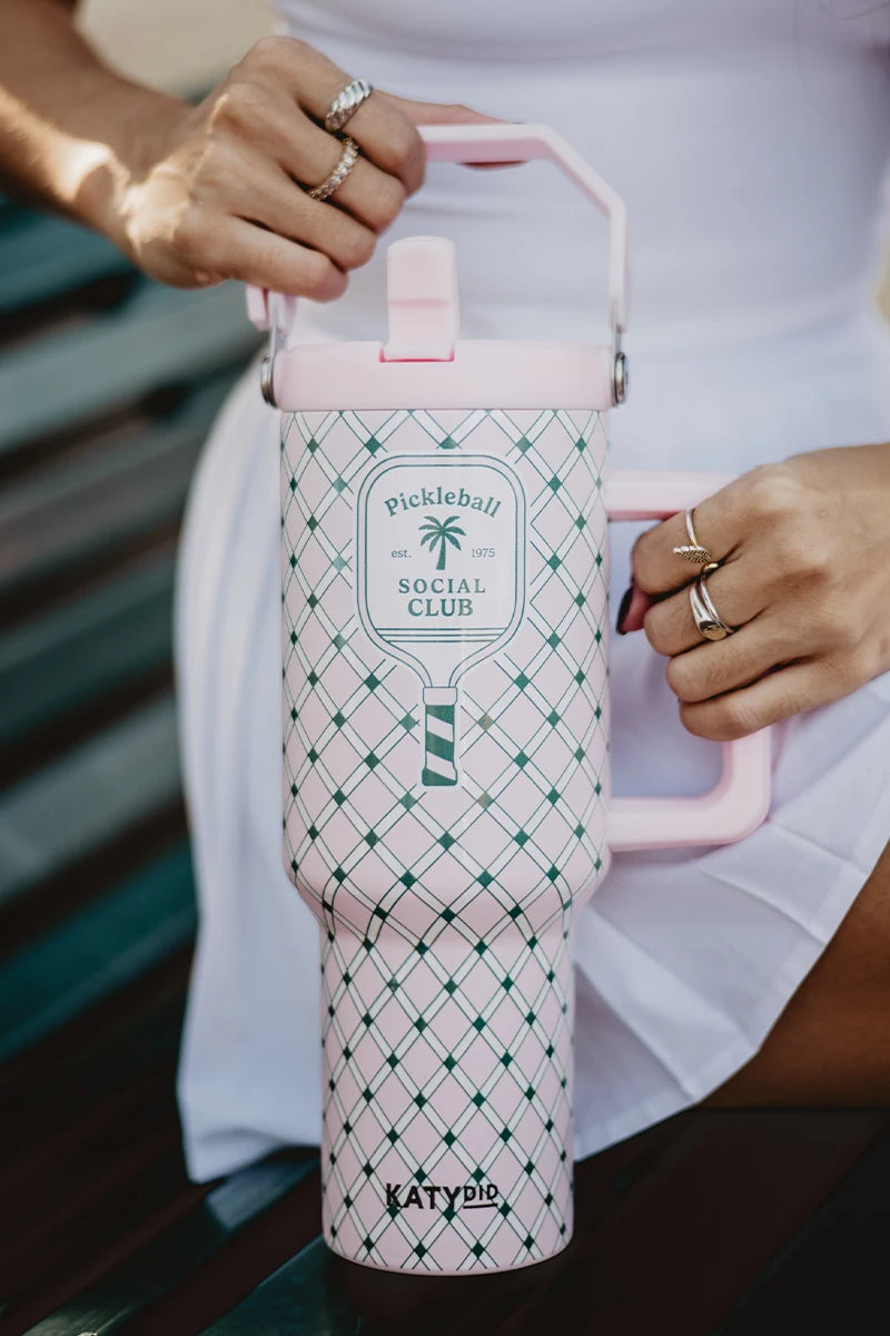 Pickleball Social Club Wholesale Tumbler with Handle Pickleball Social Club Wholesale Tumbler with Handle