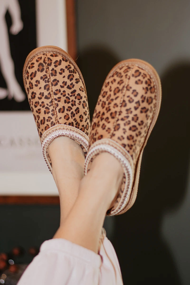 Leopard Print Wholesale Embroidered Slippers for Women Leopard Print Wholesale Embroidered Slippers for Women