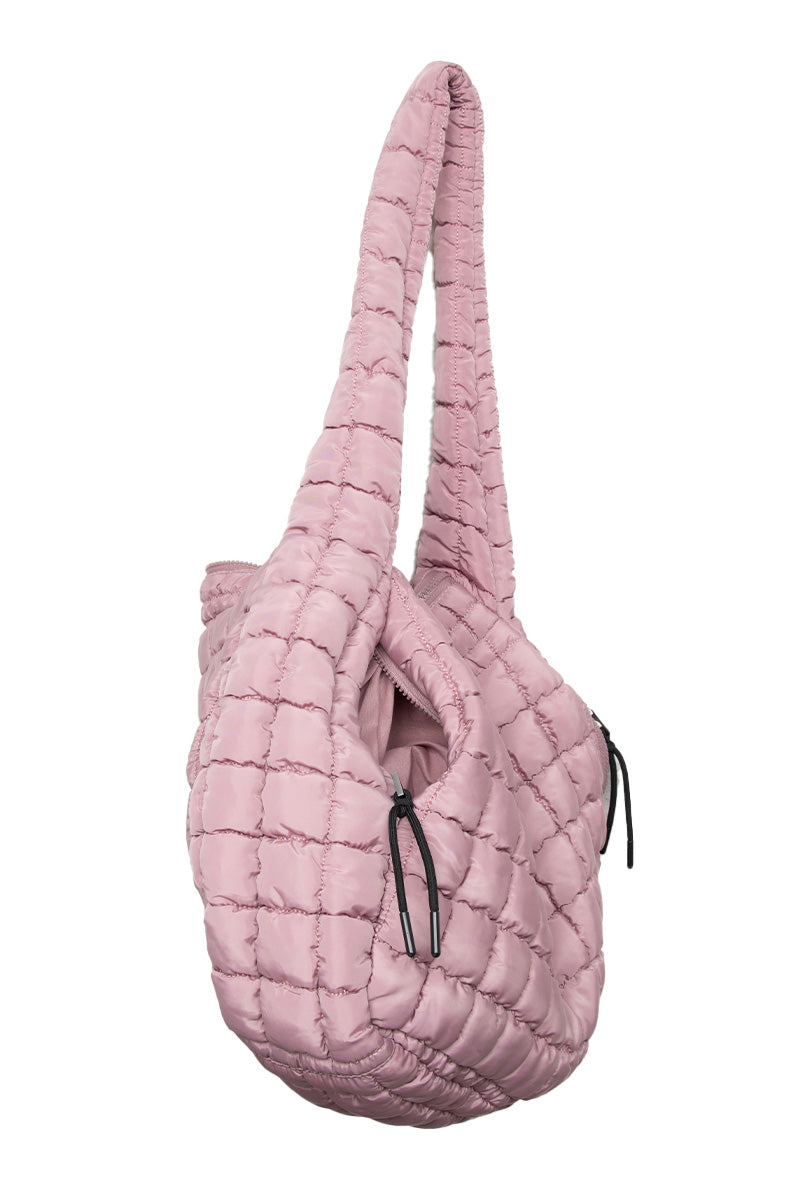 Mauve Wholesale Quilted Puffer Tote Mauve Wholesale Quilted Puffer Tote