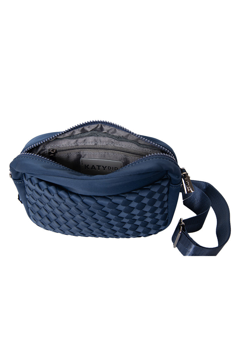 Navy Woven Crossbody Bag Wholesale Navy Woven Crossbody Bag Wholesale