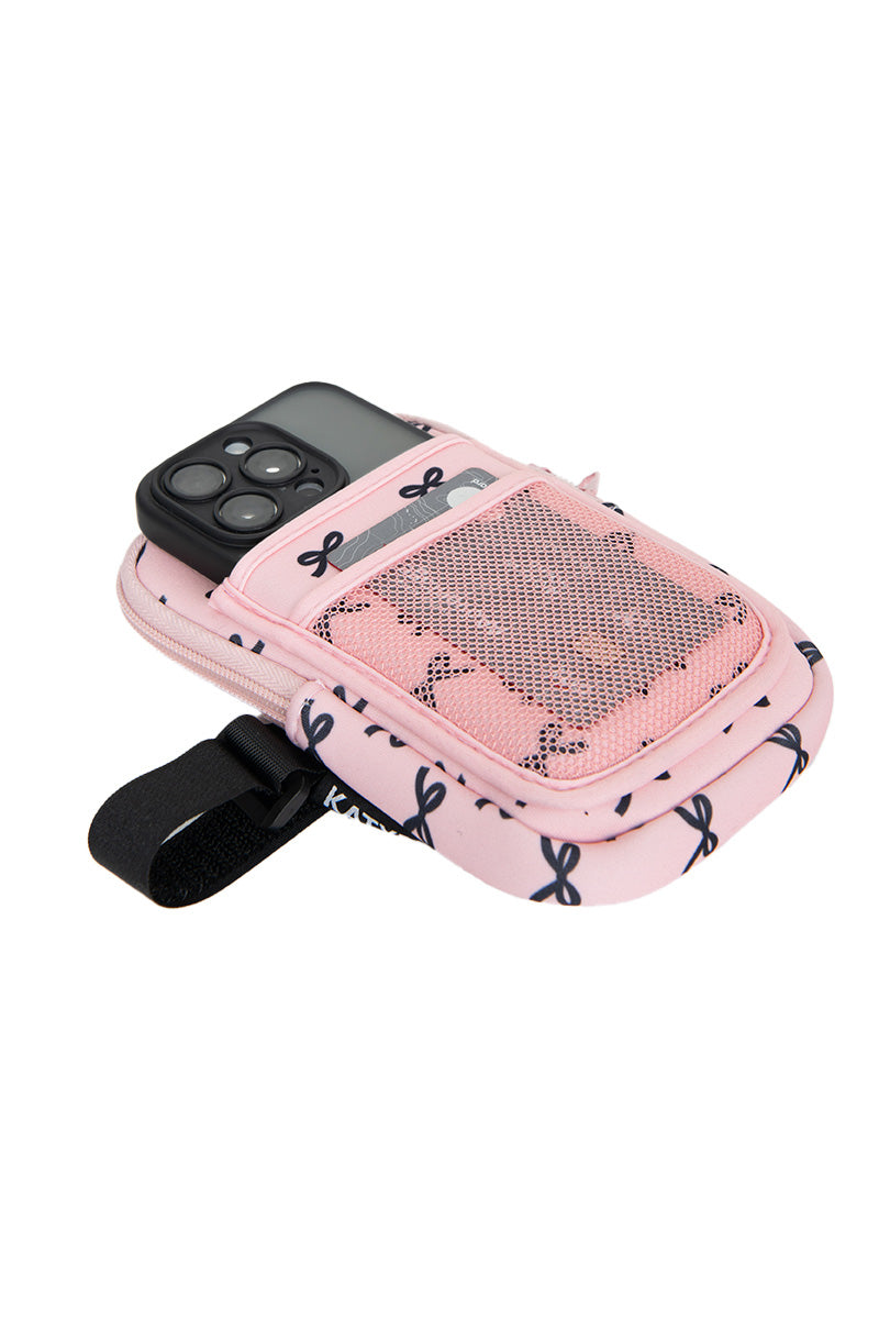 Black & Pink Mini Coquette Bows Tumbler ZIPPER POUCH Black & Pink Mini Coquette Bows Tumbler ZIPPER POUCH