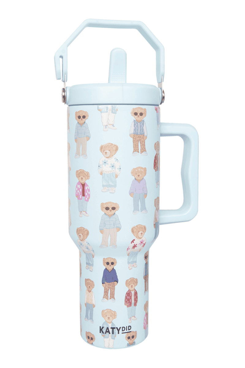 Fall Bears Wholesale 38 Oz Tumbler with Lid Handle Fall Bears Wholesale 38 Oz Tumbler with Lid Handle
