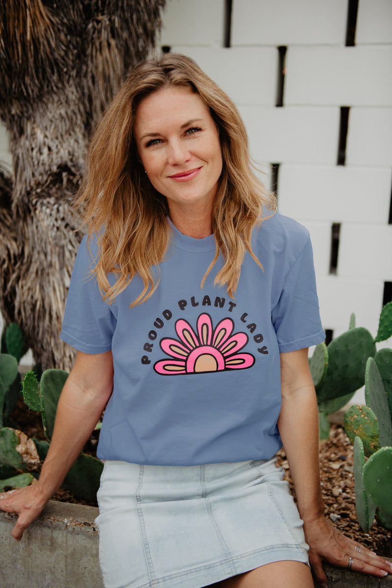 Proud Plant Lady Graphic Tees Women Proud Plant Lady Graphic Tees Women