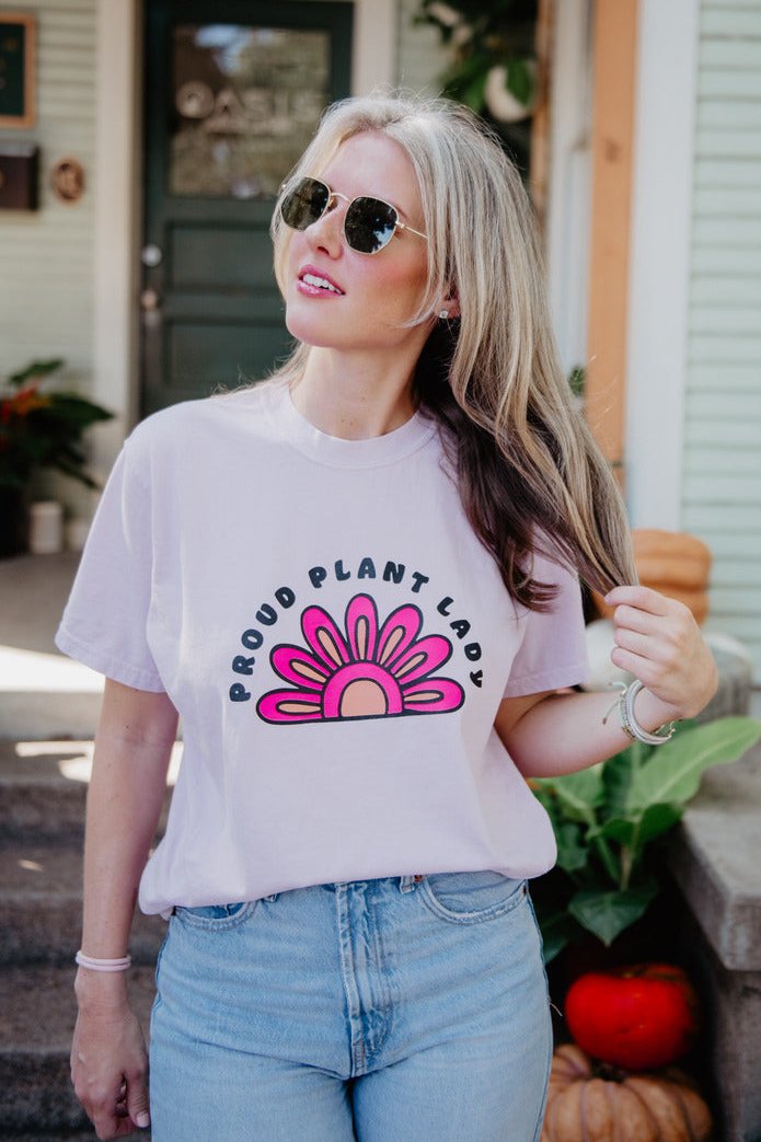 Proud Plant Lady Graphic Tees Women Proud Plant Lady Graphic Tees Women