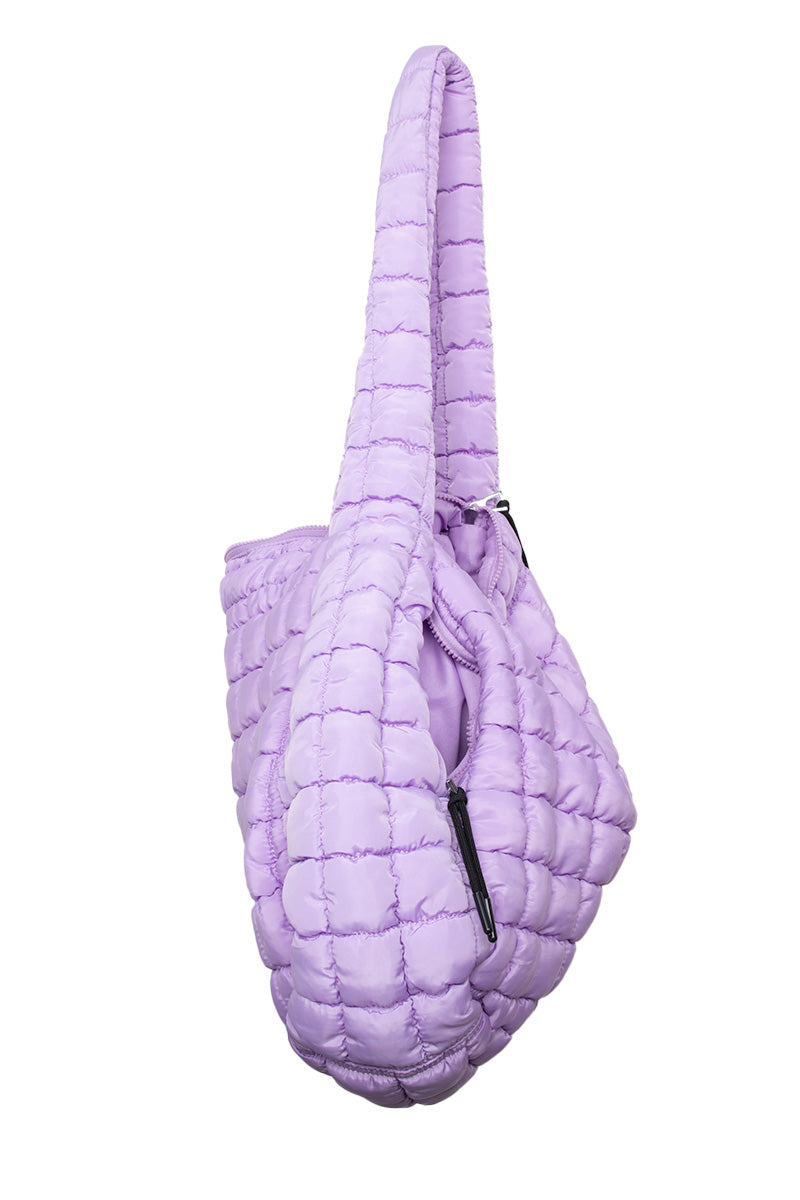 Light Purple Wholesale Oversized Quilted Hobo Tote Bag Light Purple Wholesale Oversized Quilted Hobo Tote Bag