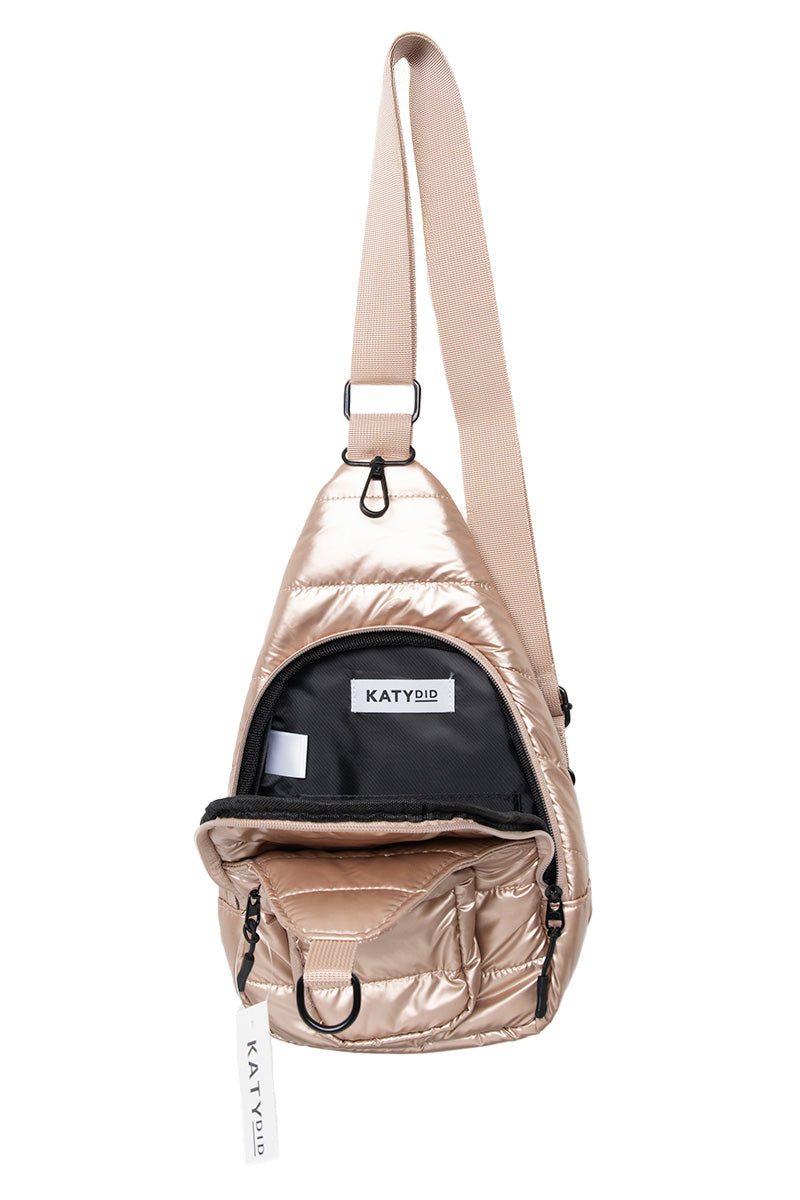 Champagne Metallic Wholesale Women's Sling Bag Champagne Metallic Wholesale Women's Sling Bag