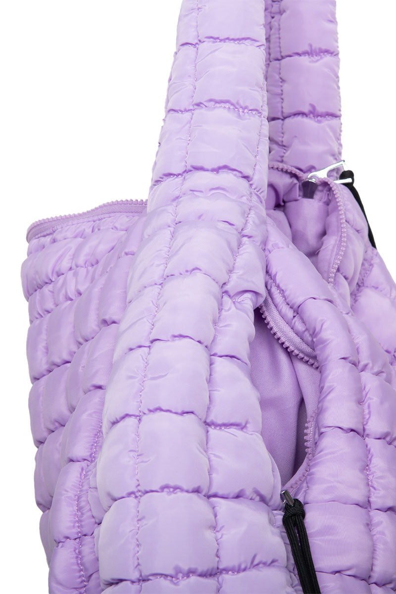 Light Purple Wholesale Oversized Quilted Hobo Tote Bag Light Purple Wholesale Oversized Quilted Hobo Tote Bag