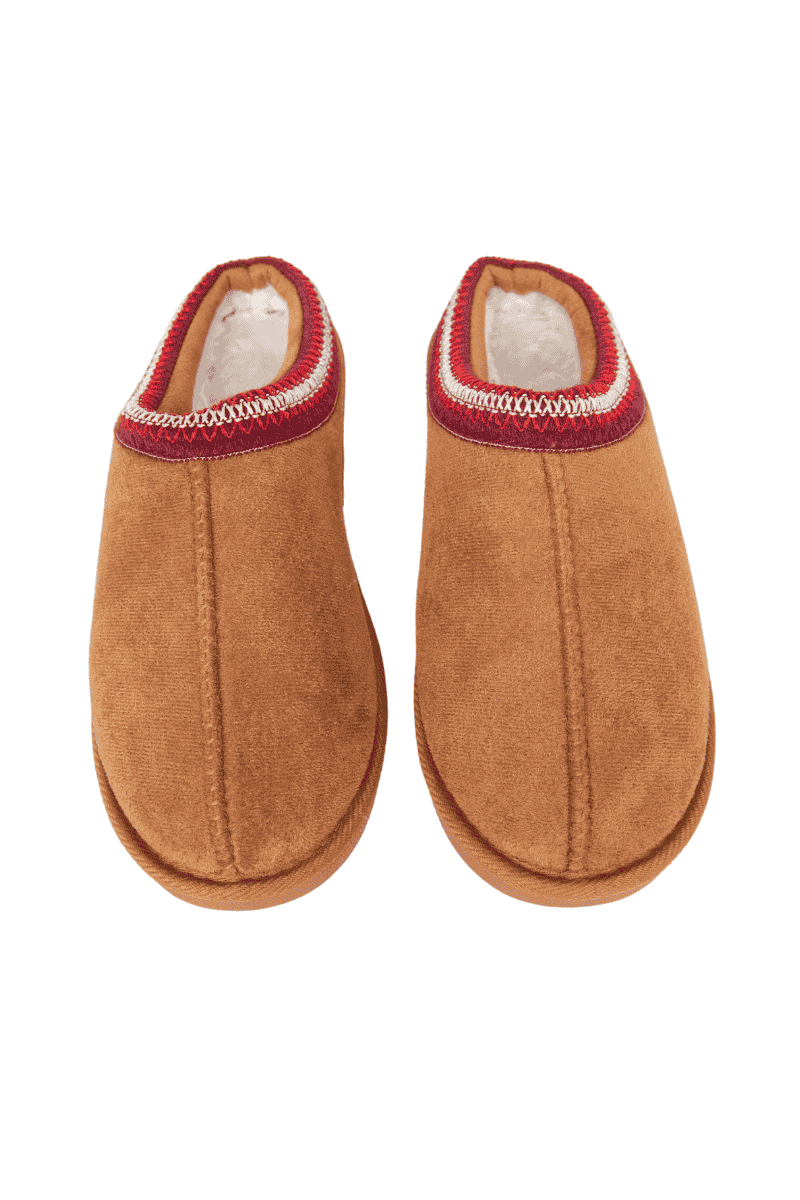 Chestnut Embroidered Wholesale Women's Slippers Chestnut Embroidered Wholesale Women's Slippers