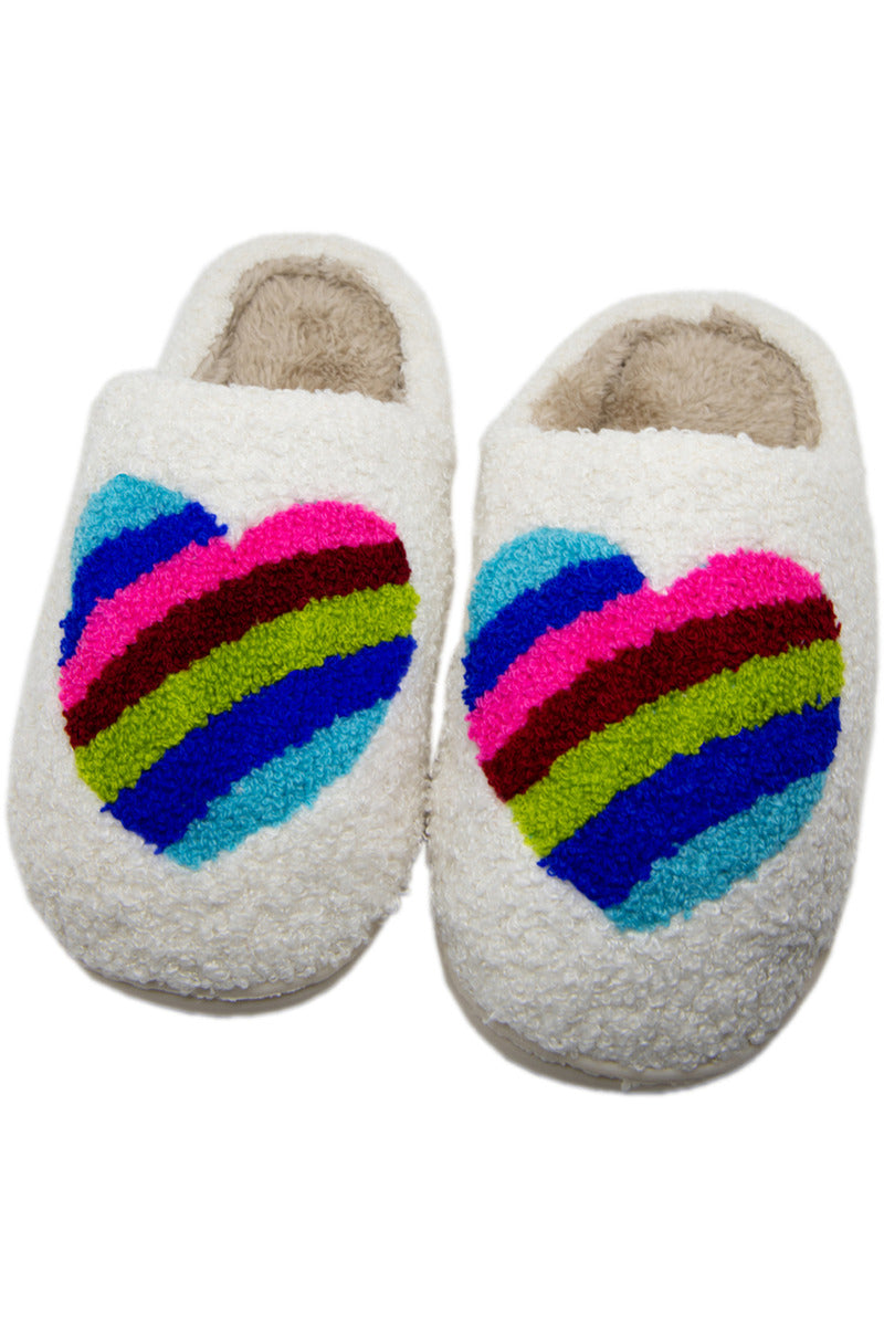 Rainbow Heart Wholesale Slippers Rainbow Heart Wholesale Slippers