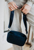 Navy Woven Crossbody Bag Wholesale