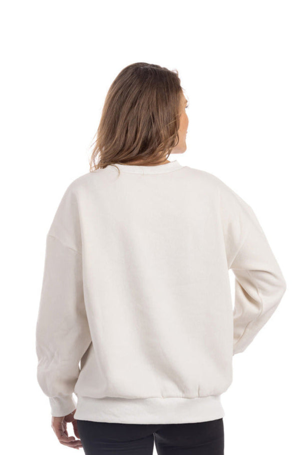 White Women's Graphic Wholesale Sweatshirt White Women's Graphic Wholesale Sweatshirt
