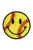 Softball Happy Face Hat Patch (SET OF 3)