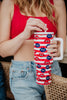 American Flag & Lips Wholesale 38 Oz Tumbler w/ Handle