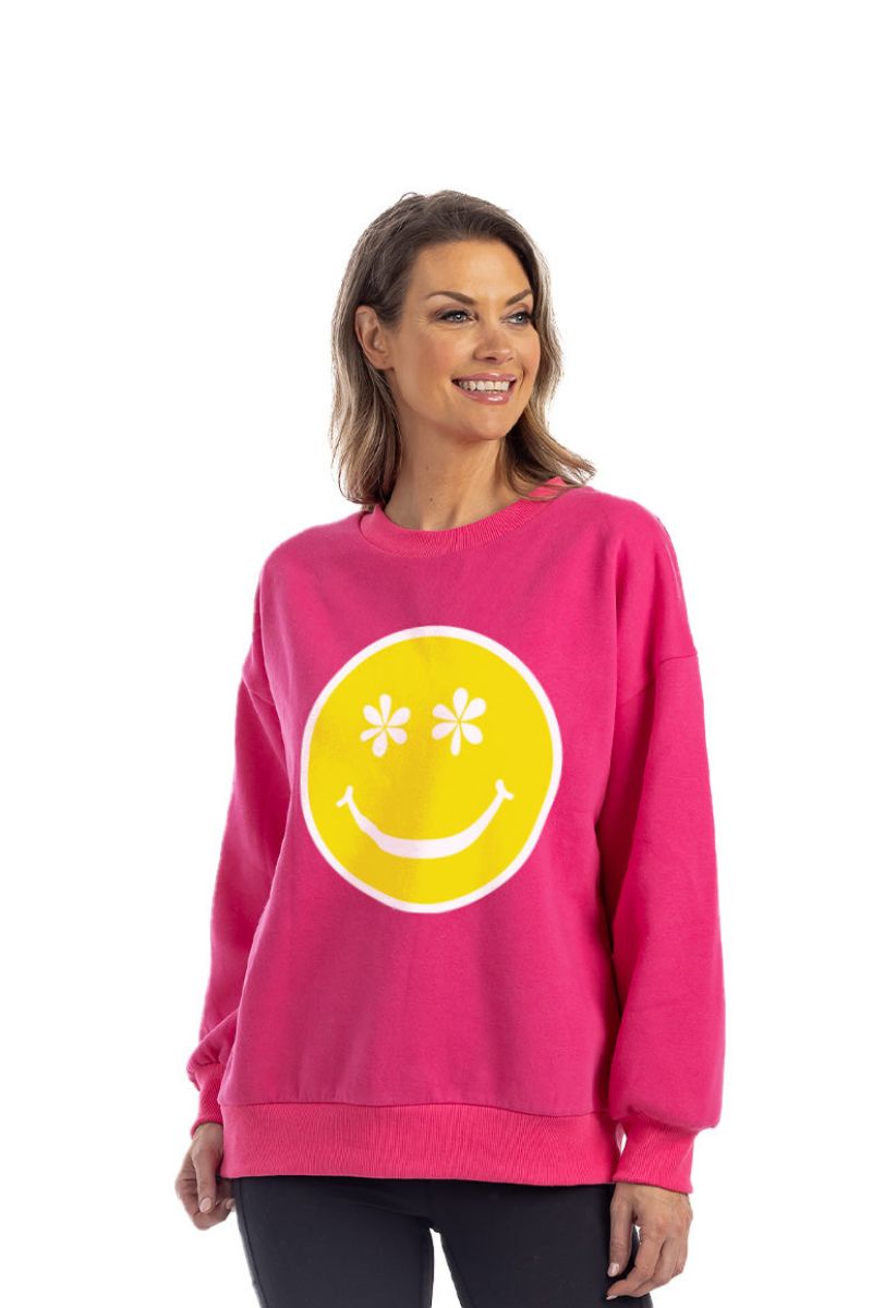 Daisy Eyes Happy Face Wholesale Sweatshirt Daisy Eyes Happy Face Wholesale Sweatshirt
