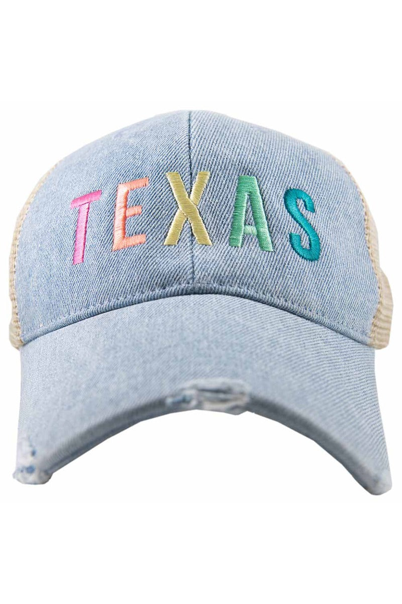 Texas (Multicolored) Wholesale Trucker Denim Hat Texas (Multicolored) Wholesale Trucker Denim Hat