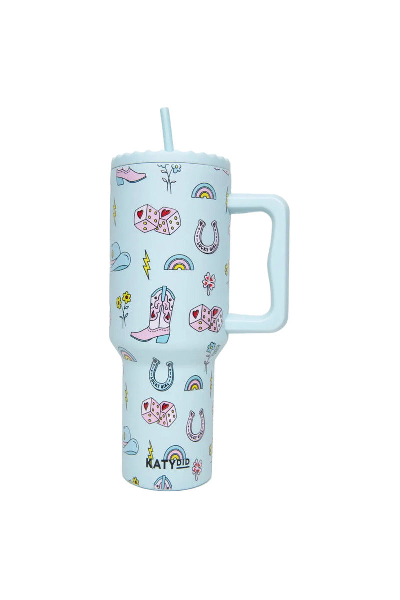 Lucky Girl Western Wholesale 38 Oz Tumbler Lucky Girl Western Wholesale 38 Oz Tumbler