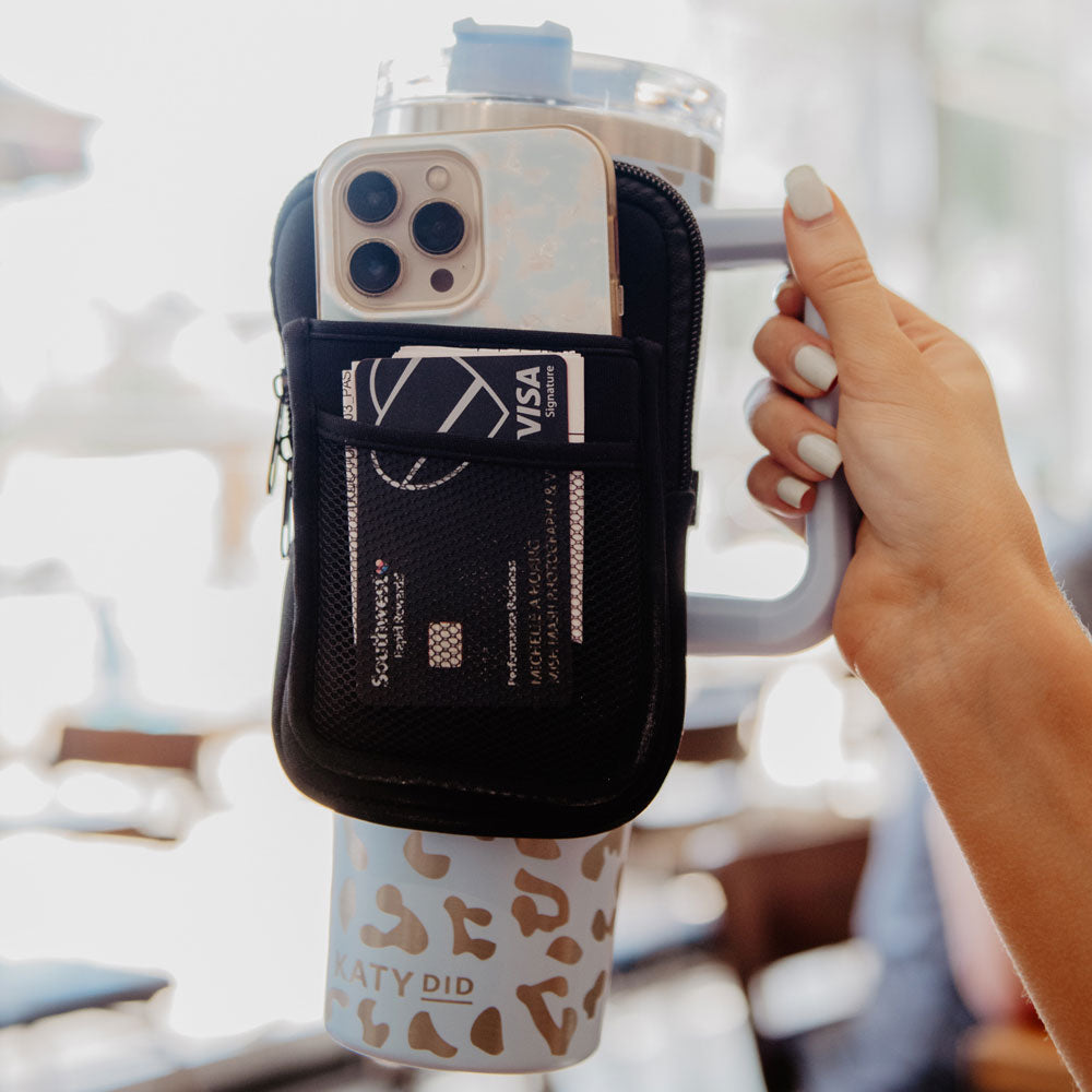 Black Wholesale Tumbler Phone Pouch
