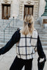 Neutral Plaid Wholesale Fleece Lined Vest for Women