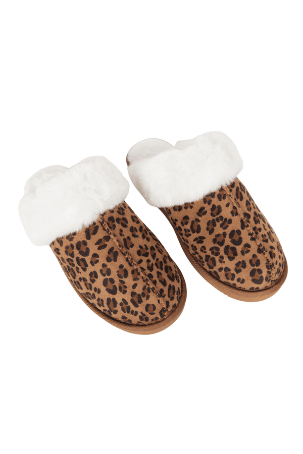 KLL Women’s Cozy Leopard Print Slippers – Memory Foam, Non-Slip, Flannel Lined Indoor House Shoes