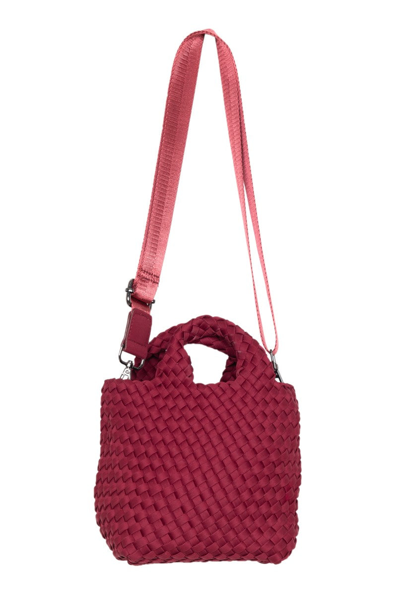 Wine Woven Wholesale Bucket Bag Crossbody Wine Woven Wholesale Bucket Bag Crossbody