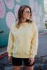 Yellow Crew Neck Wholesale Sweatshirt