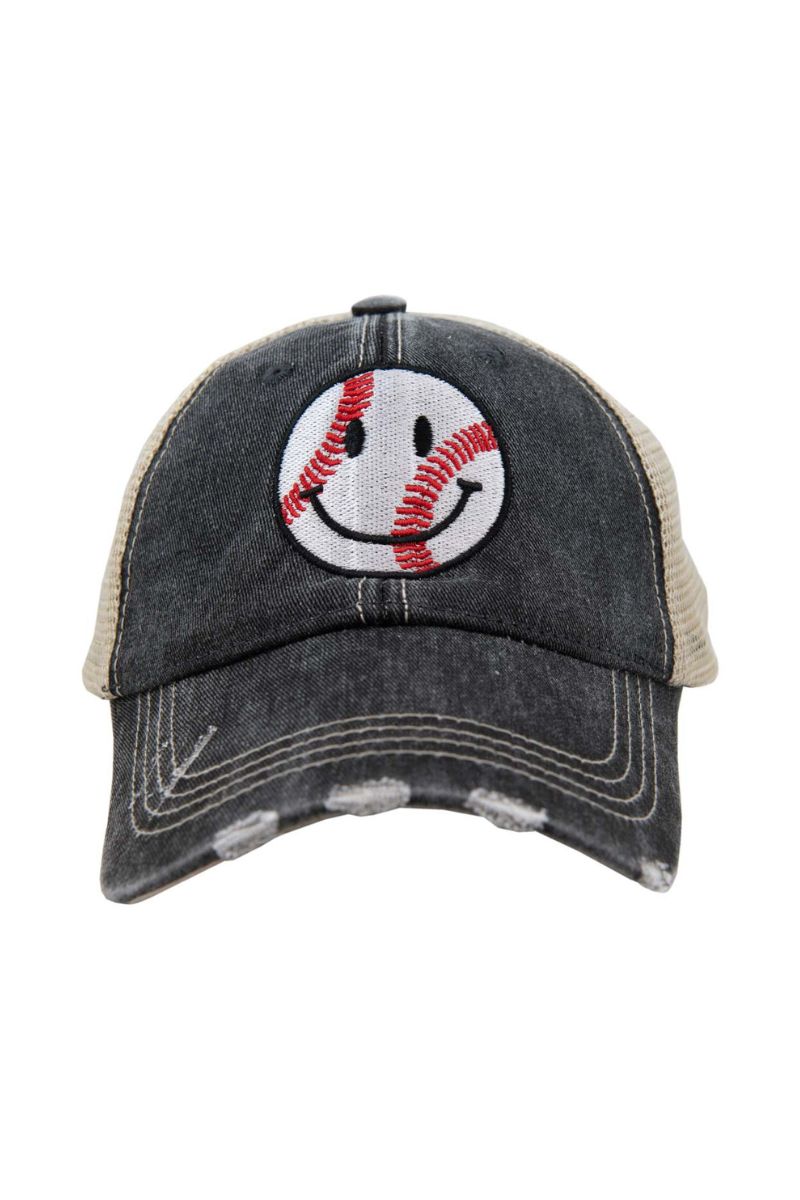 Baseball Happy Face Trucker Wholesale Cute Hat Baseball Happy Face Trucker Wholesale Cute Hat