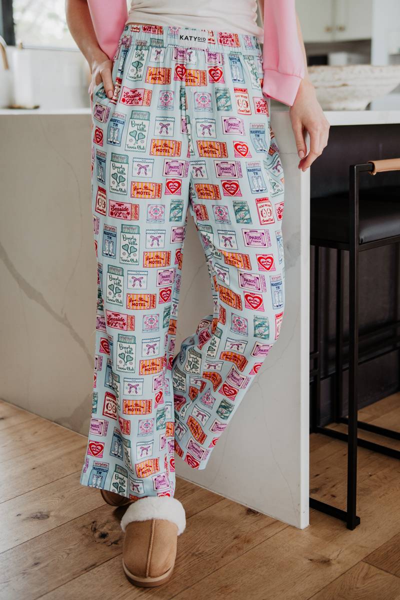 Traveling Matchbook Boxer Pants Women Traveling Matchbook Boxer Pants Women