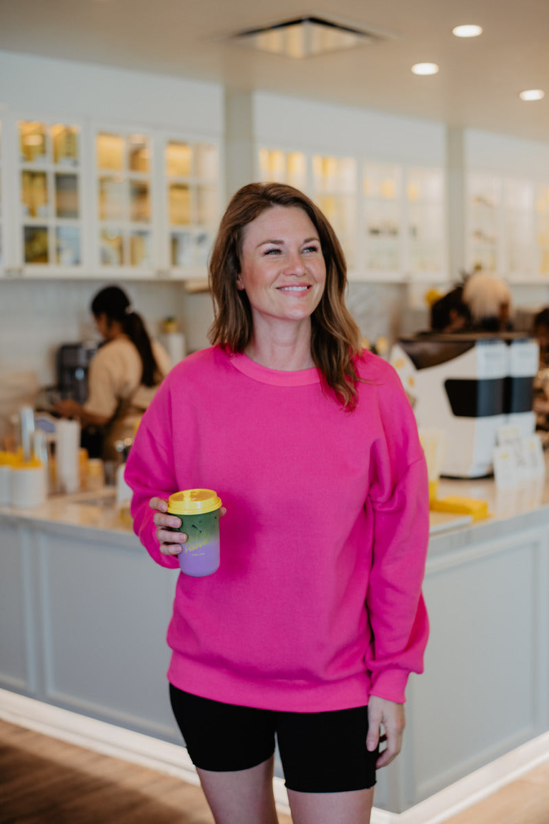 Hot Pink Wholesale Sweatshirt Hot Pink Wholesale Sweatshirt