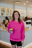 Hot Pink Wholesale Sweatshirt