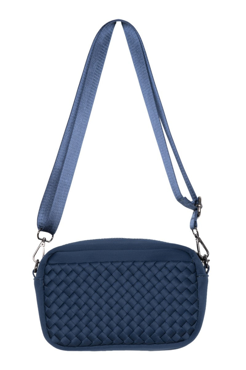 Navy Woven Crossbody Bag Wholesale Navy Woven Crossbody Bag Wholesale