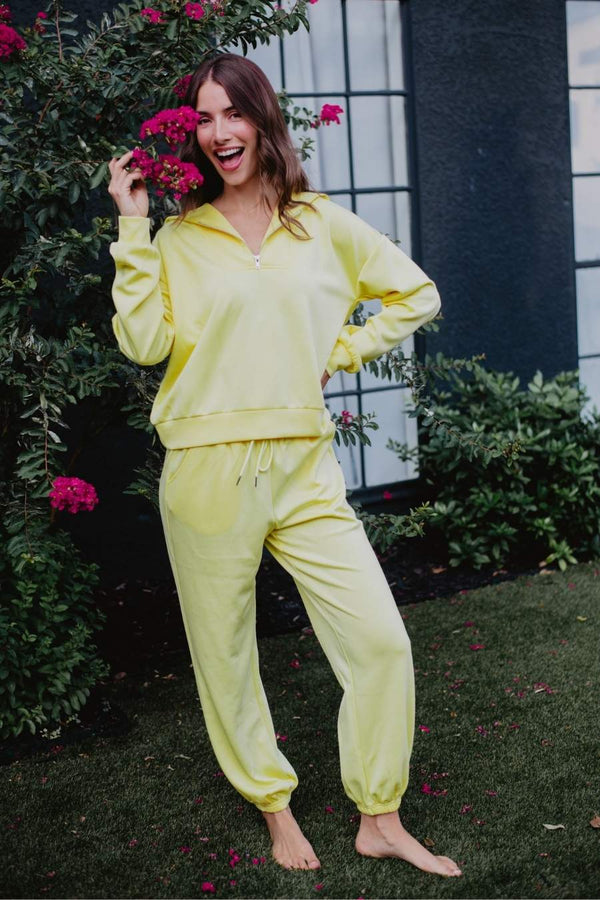 yellow-scuba-pant-set-