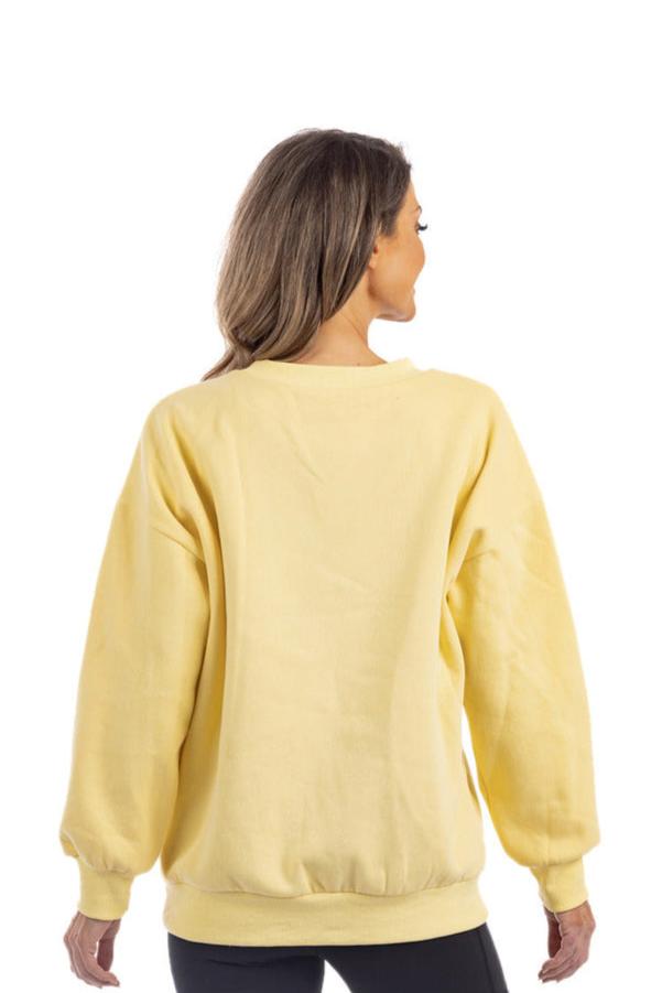 Yellow Crew Neck Wholesale Sweatshirt Yellow Crew Neck Wholesale Sweatshirt