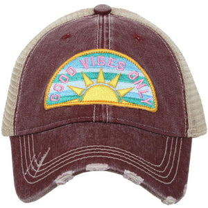 good vibes only trucker hat