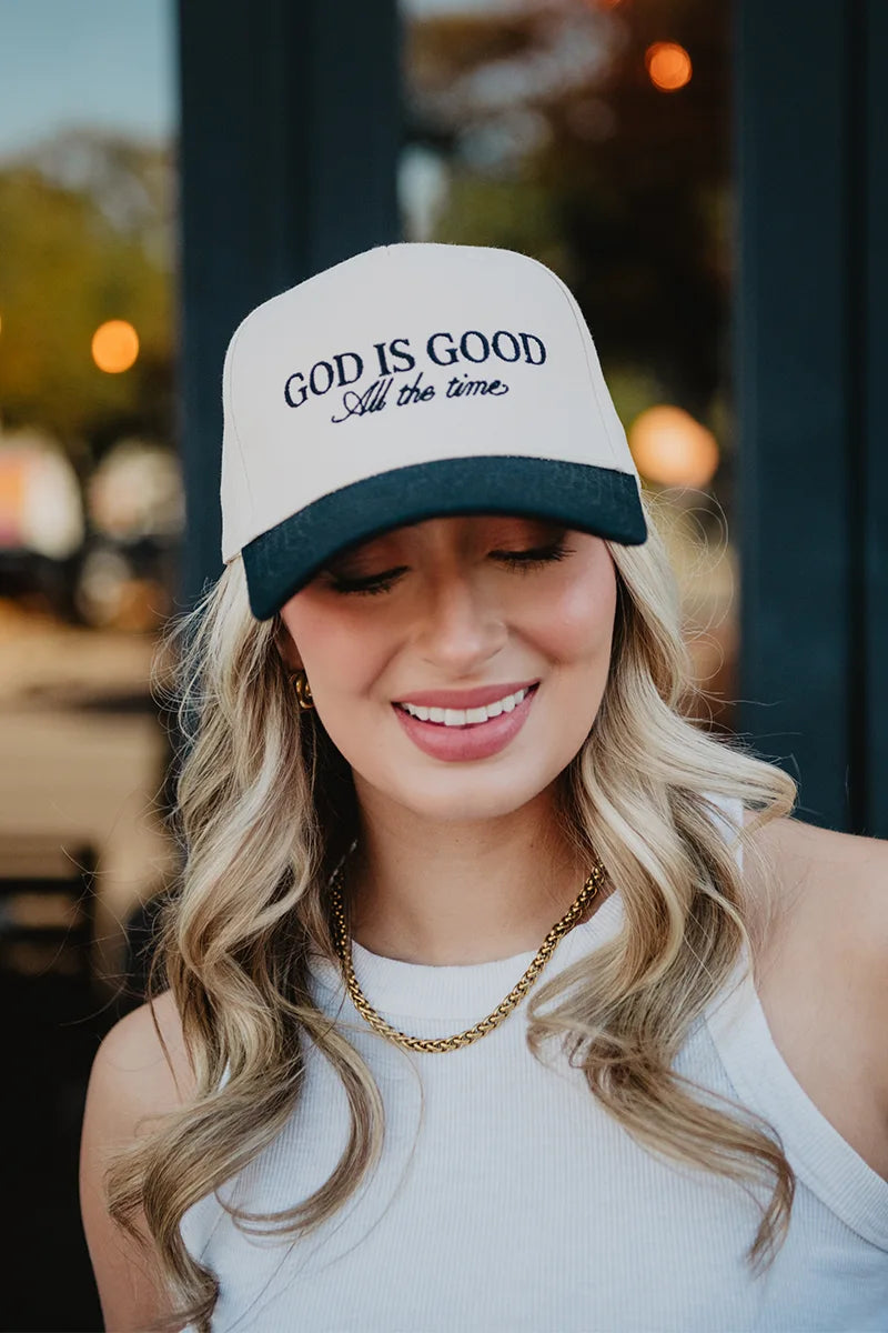 God Is Good All The Time Cap Wholesale Trucker Vintage