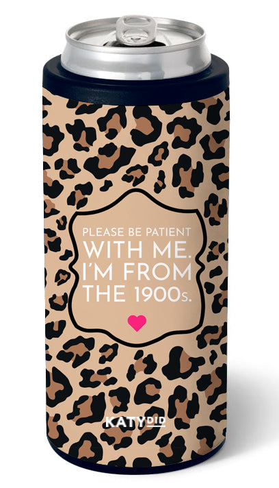 Please Be Patient With Me I'm From The 1900s 12 Oz Slim Can Cooler For Boutiques
