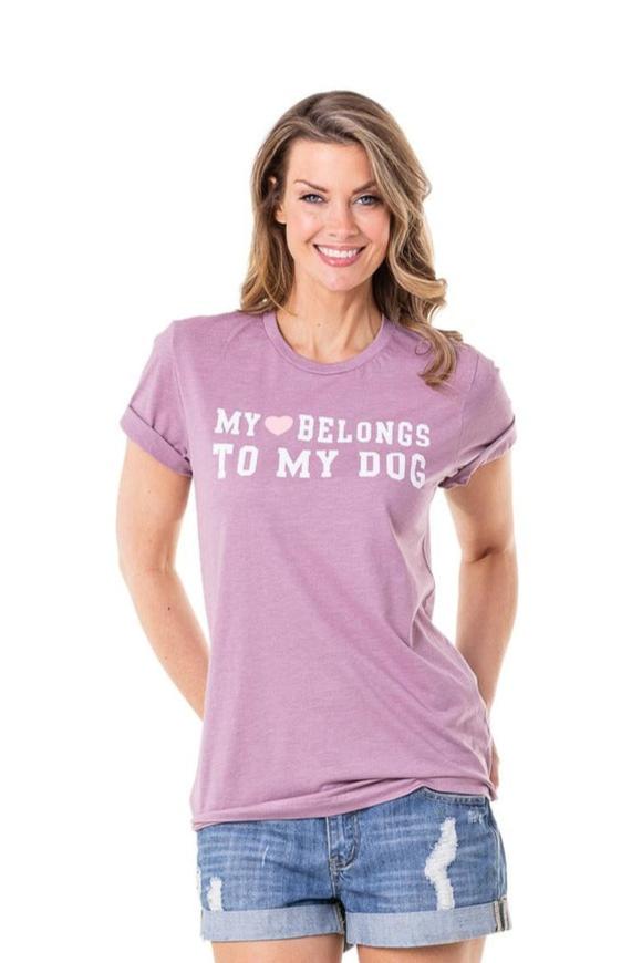 My Heart Belongs To My Dog Wholesale Graphic Tee’s