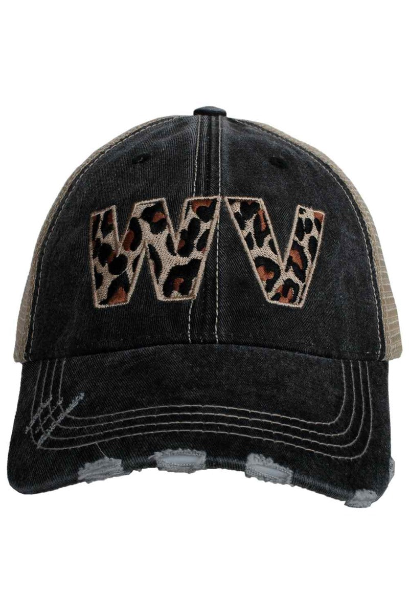 WV West Virginia Leopard State Wholesale Hat
