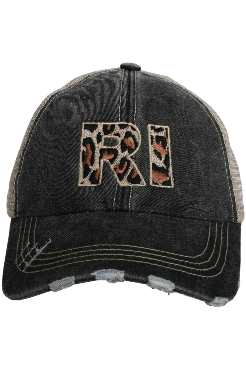 RI Rhode Island Leopard State Wholesale Hat