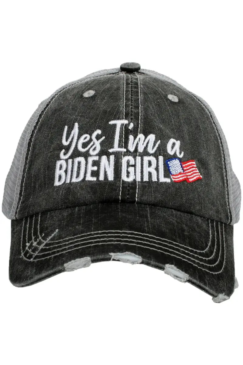 Yes I'm A Biden Girl Wholesale Women's Trucker Hat