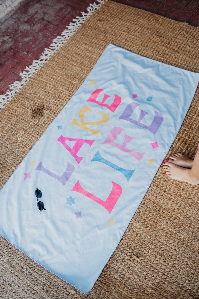 Lake Life Multicolored Wholesale Quick Dry Towel