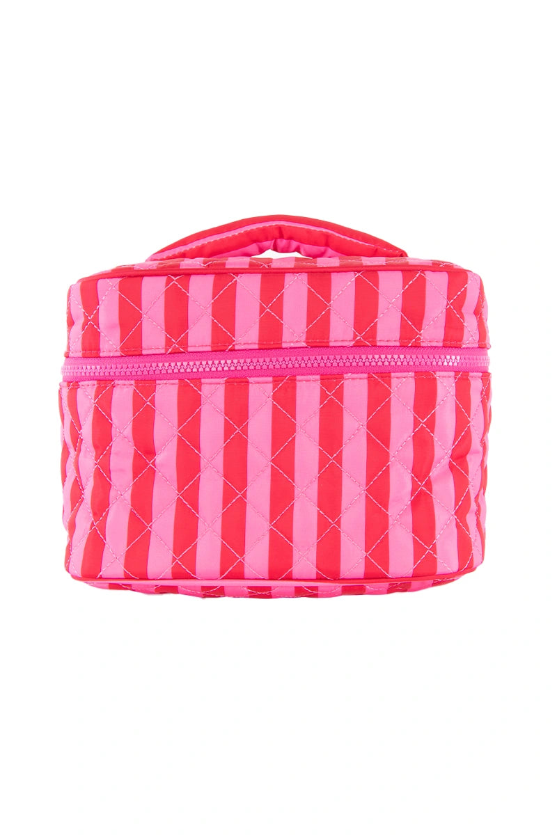 cute makeup bags travel Pink and Hot Pink Striped Bag Our purple makeup bag Size:7' 7