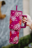 Multicolored Maroon Floral Wholesale Tumbler