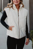 Cloud White Corduroy Wholesale Puffer Vest